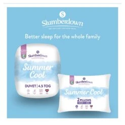Slumberdown Summer Cool 4.5 Tog Duvet - Single -Cooking and dining Shop 8356756 R Z009A