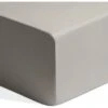 Habitat Egyptian Cotton 400TC Plain Grey Fitted Sheet-Single