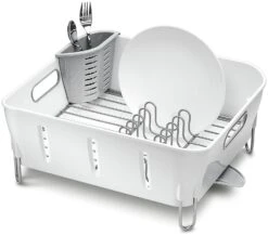 Simplehuman Compact Dish Rack - White