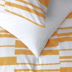 Habitat Stripe Mustard & White Bedding Set - Single -Cooking and dining Shop 8442323 R Z003A