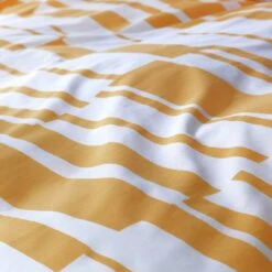 Habitat Stripe Mustard & White Bedding Set - Single -Cooking and dining Shop 8442323 R Z005A