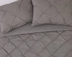 Habitat Hadley Pintuck Grey Bedding Set - Double -Cooking and dining Shop 8477611 R Z004A