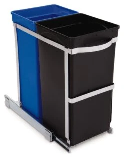 Simplehuman 35 Litre Recycle Bin In Cabinet - Multicoloured