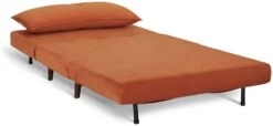 Habitat Roma Small Double Velvet Chairbed - Orange -Cooking and dining Shop 8534781 R Z002A