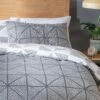 Habitat Stockholm Diamond Dash Grey Bedding Set - Single