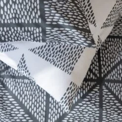 Habitat Stockholm Diamond Dash Grey Bedding Set - Single -Cooking and dining Shop 8671022 R Z003A