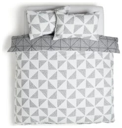 Habitat Stockholm Diamond Dash Grey Bedding Set - Single -Cooking and dining Shop 8671022 R Z004A