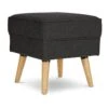 Habitat Callie Fabric Footstool - Charcoal