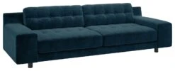 Habitat Hendricks Velvet 4 Seater Sofa - Ink Blue -Cooking and dining Shop 8739225 R Z008A