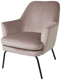 Habitat Celine Velvet Accent Chair - Pink -Cooking and dining Shop 8809708 R Z004A