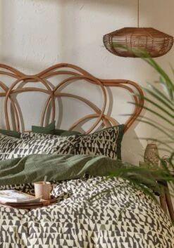 Habitat Asri Rattan Headboard - Double -Cooking and dining Shop 8837598 R Z019A