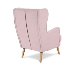 Habitat Callie Fabric Wingback Chair - Blush Pink 15 Habitat Callie Fabric Wingback Chair - Blush Pink -Cooking and dining Shop 8839895 R Z003A