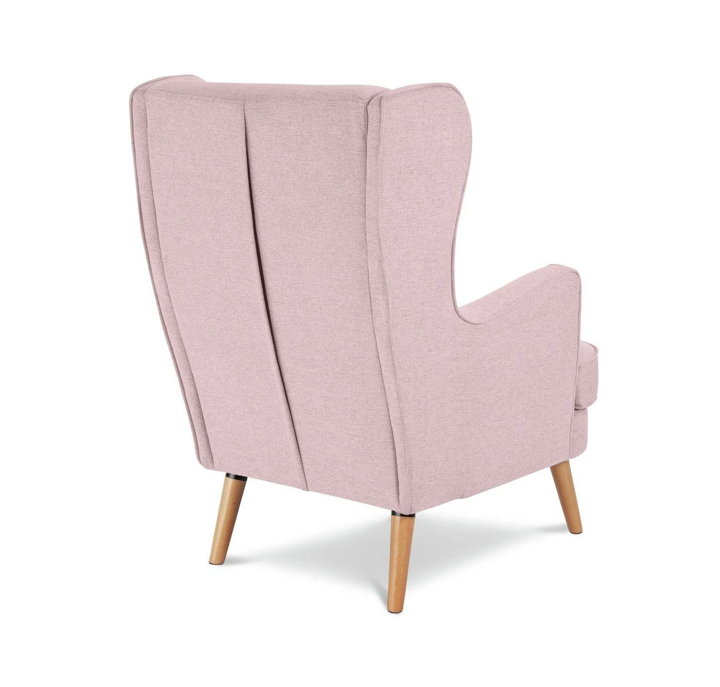 Habitat Callie Fabric Wingback Chair - Blush Pink 6 Habitat Callie Fabric Wingback Chair - Blush Pink - Image 6
