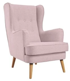 Habitat Callie Fabric Wingback Chair - Blush Pink 16 Habitat Callie Fabric Wingback Chair - Blush Pink -Cooking and dining Shop 8839895 R Z004A