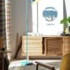 Habitat Benson Floor Lamp - Blue