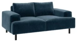 Habitat Julien Velvet 2 Seater Sofa - Navy Blue -Cooking and dining Shop 8863524 R Z002A