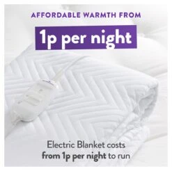 Slumberdown Warm And Cosy Electric Underblanket - Single -Cooking and dining Shop 8888602 R Z005A