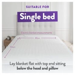 Slumberdown Warm And Cosy Electric Underblanket - Single -Cooking and dining Shop 8888602 R Z009A