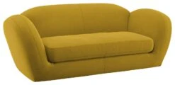 Habitat Layla Velvet 3 Seater Sofa - Yellow -Cooking and dining Shop 8889797 R Z008A