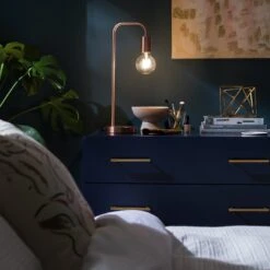 Habitat Rayner Steel LED Desk Lamp - Rose Gold -Cooking and dining Shop 8899031 R Z003C