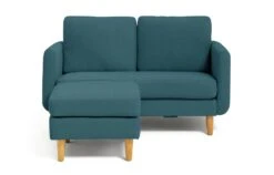 Habitat Remi Fabric 2 Seater Chaise Sofa In A Box - Teal -Cooking and dining Shop 8904665 R Z005A