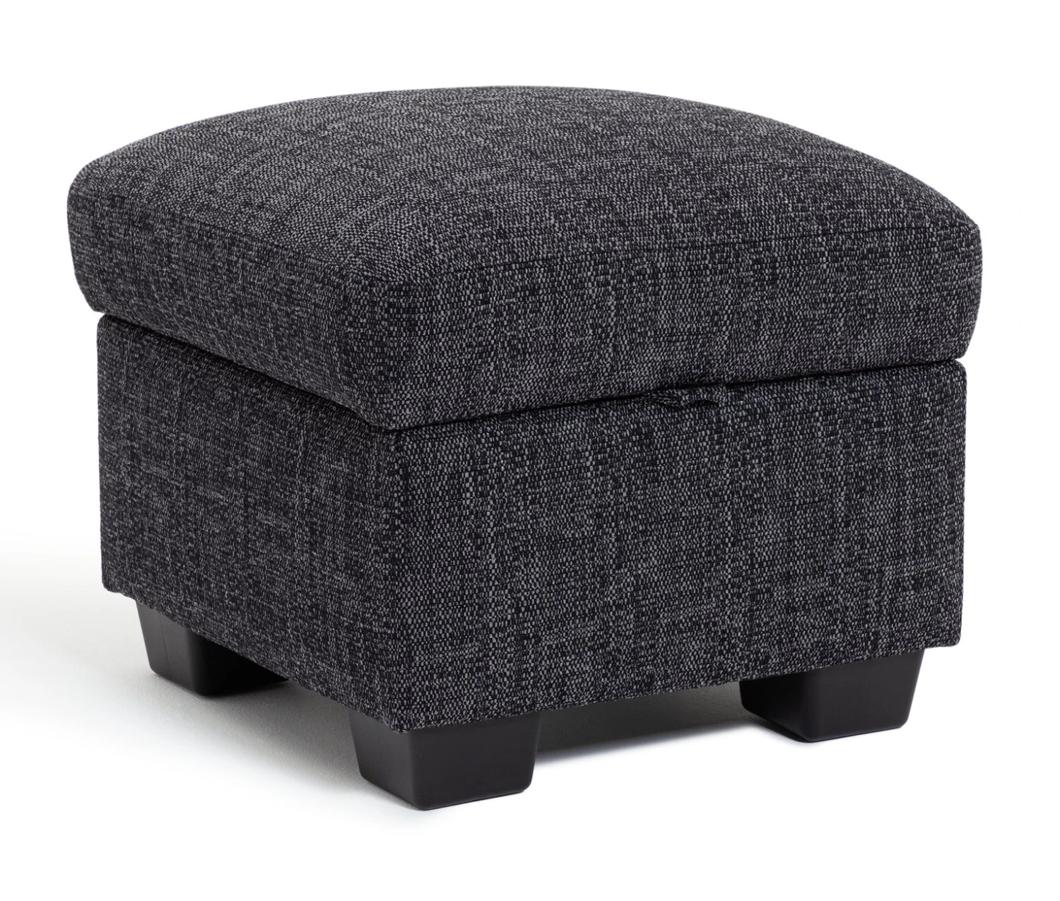 Habitat Lisbon Fabric Storage Footstool - Charcoal 5 Habitat Lisbon Fabric Storage Footstool - Charcoal - Image 5