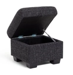 Habitat Lisbon Fabric Storage Footstool - Charcoal 11 Habitat Lisbon Fabric Storage Footstool - Charcoal -Cooking and dining Shop 8909086 R Z003A