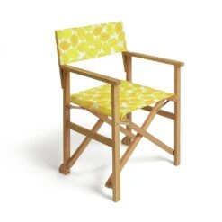 Habitat Folding Wooden Director Chair - Yellow