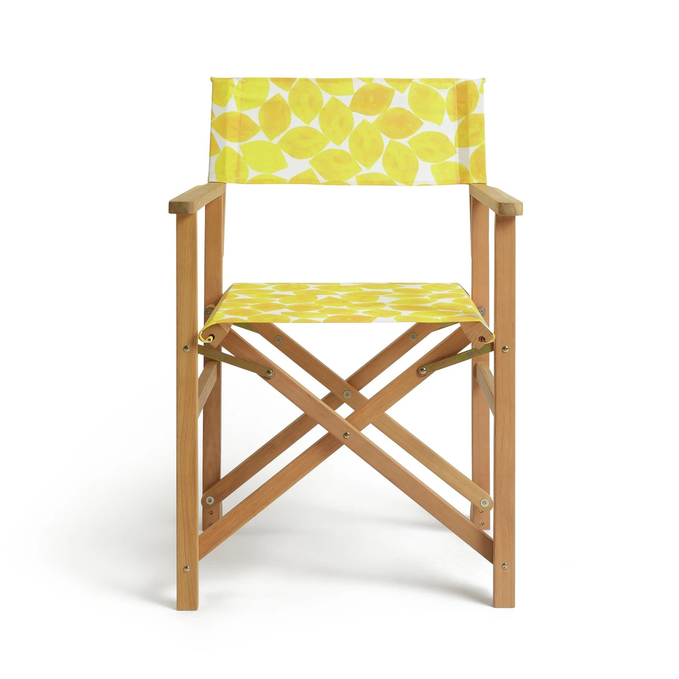 Habitat Folding Wooden Director Chair - Yellow 5 Habitat Folding Wooden Director Chair - Yellow - Image 5