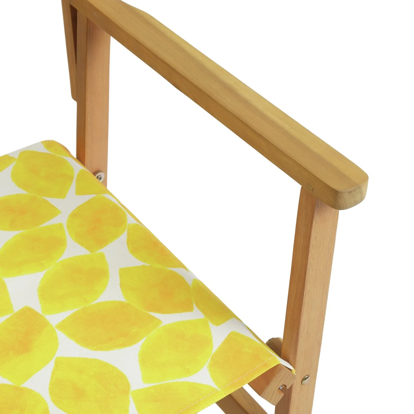 Habitat Folding Wooden Director Chair - Yellow 6 Habitat Folding Wooden Director Chair - Yellow - Image 6
