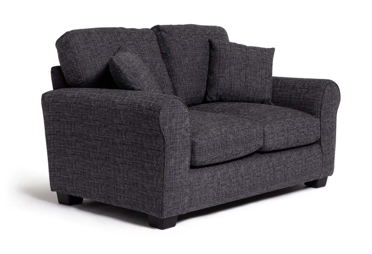 Habitat Lisbon Fabric 2 Seater Sofa - Charcoal 7 Habitat Lisbon Fabric 2 Seater Sofa - Charcoal - Image 7
