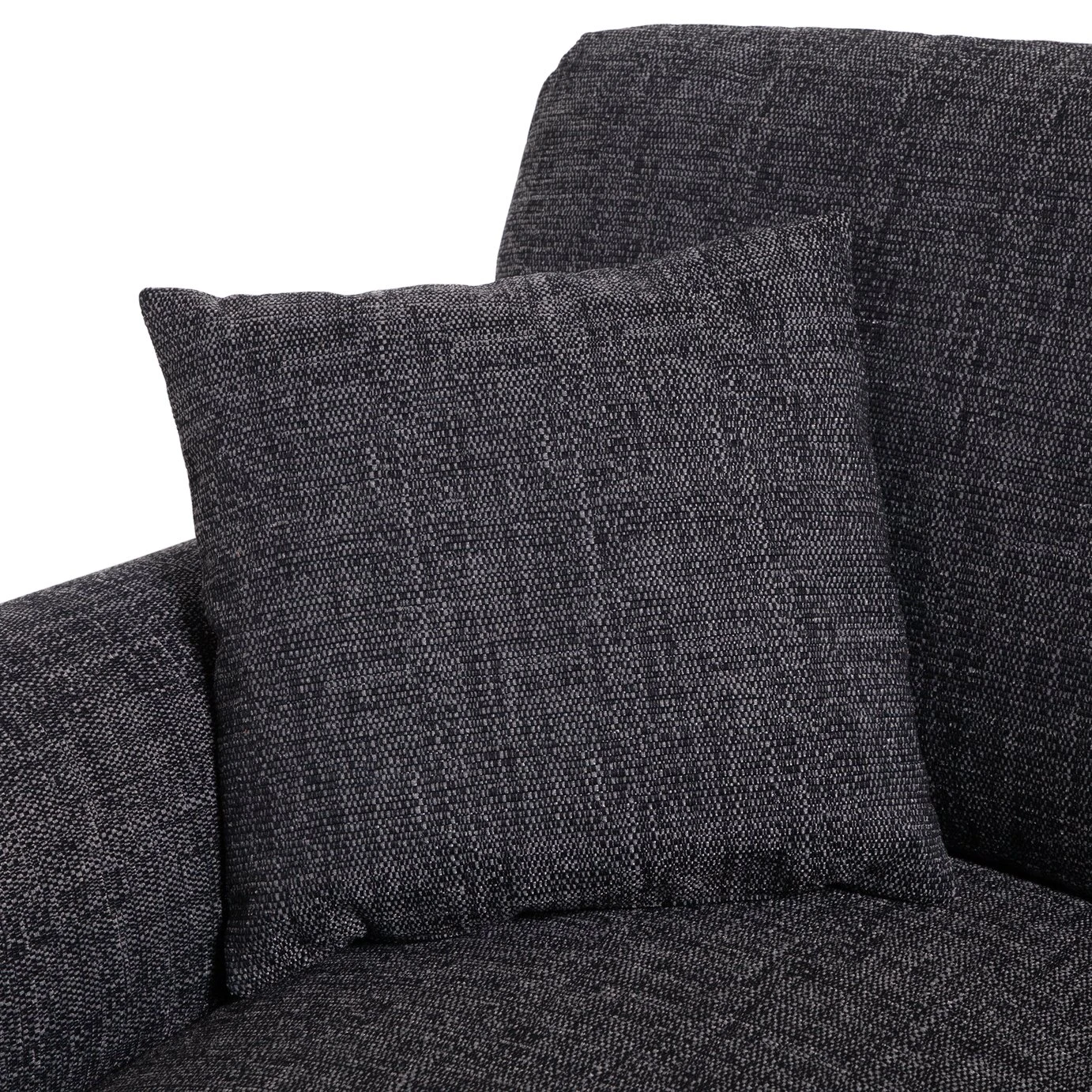 Habitat Lisbon Fabric 2 Seater Sofa - Charcoal 9 Habitat Lisbon Fabric 2 Seater Sofa - Charcoal - Image 9