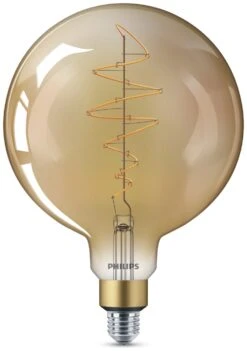 Philips LED Filament E27 6.5W (40W) Dim Giant Bulb + Cord