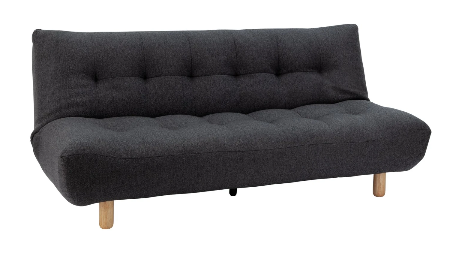 Habitat Kota Boucle 3 Seater Clic Clac Sofa Bed - Charcoal 3 Habitat Kota Boucle 3 Seater Clic Clac Sofa Bed - Charcoal - Image 3