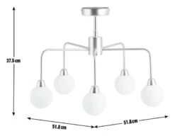Habitat Boyd Flush Ceiling Light - Brass 7 Habitat Boyd Flush Ceiling Light - Brass -Cooking and dining Shop 8982687 R E001