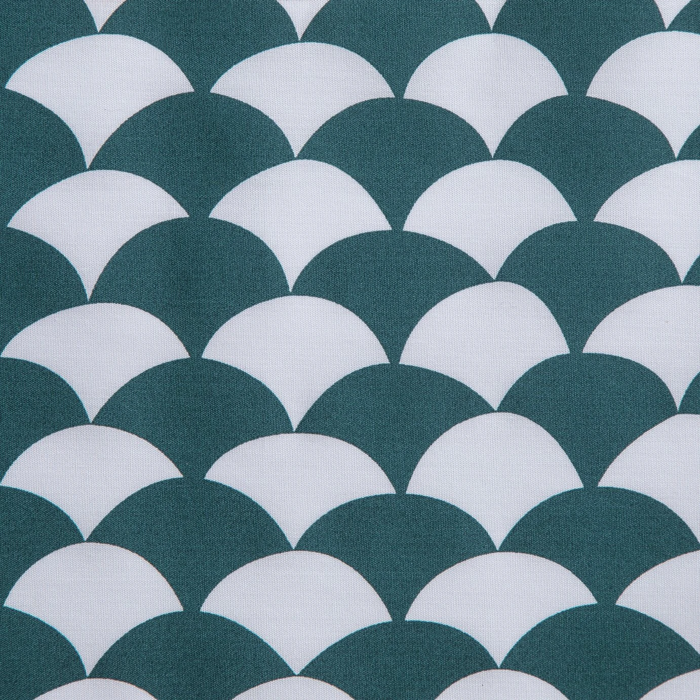 Habitat Cotton Scallop Teal Reversible Bedding Set - Double 2 Habitat Cotton Scallop Teal Reversible Bedding Set - Double - Image 2