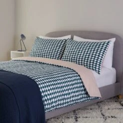 Habitat Cotton Scallop Teal Reversible Bedding Set - Double 14 Habitat Cotton Scallop Teal Reversible Bedding Set - Double -Cooking and dining Shop 8985684 R Z005A