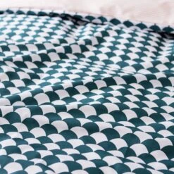 Habitat Cotton Scallop Teal Reversible Bedding Set - Double 15 Habitat Cotton Scallop Teal Reversible Bedding Set - Double -Cooking and dining Shop 8985684 R Z006A