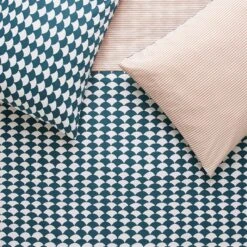 Habitat Cotton Scallop Teal Reversible Bedding Set - Double 16 Habitat Cotton Scallop Teal Reversible Bedding Set - Double -Cooking and dining Shop 8985684 R Z007A