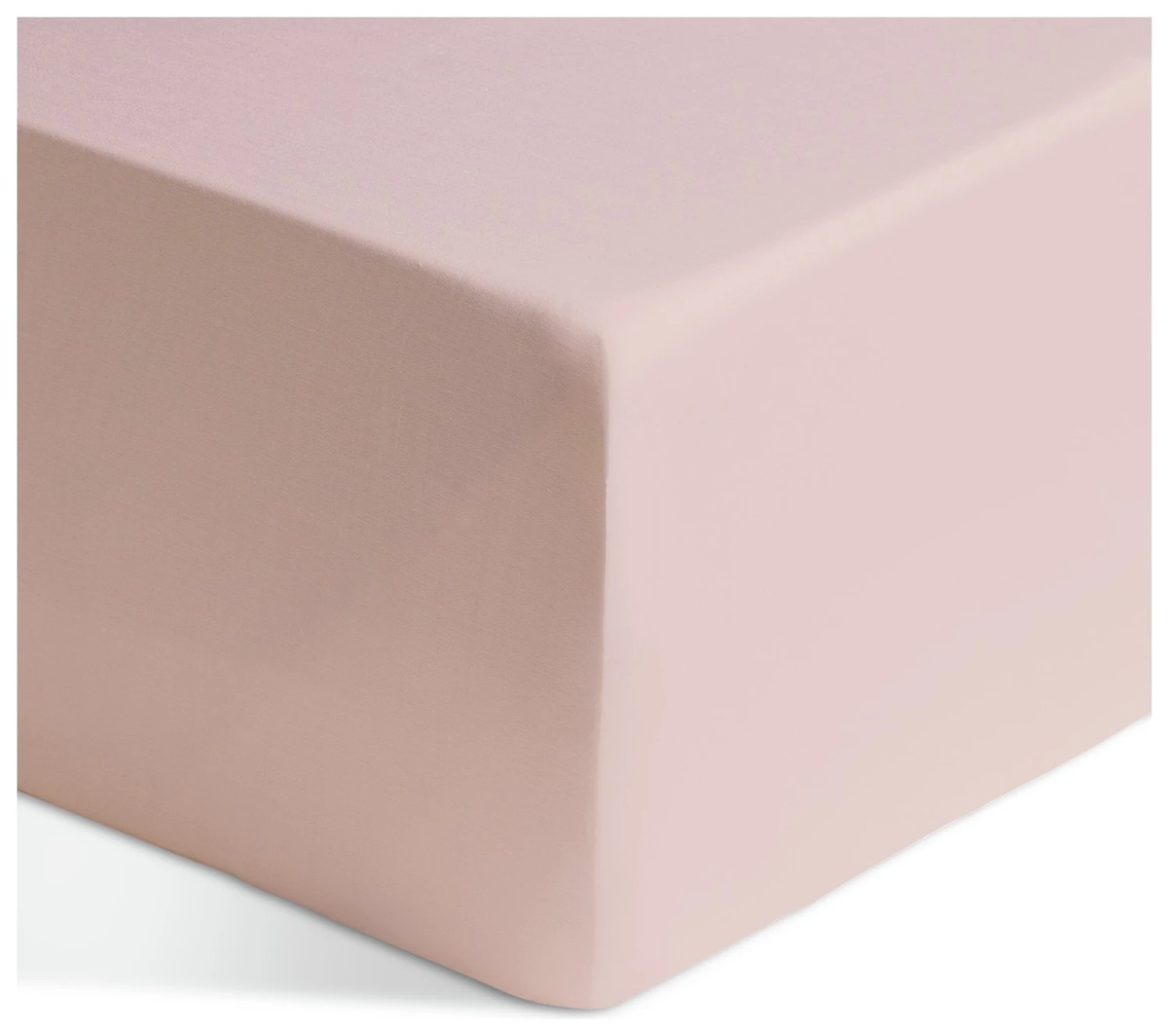 Habitat Egyptian Cotton 400TC Blush Fitted Sheet - Double 1 Habitat Egyptian Cotton 400TC Blush Fitted Sheet - Double