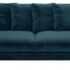 Habitat Swift Velvet 2 Seater Sofa - Blue