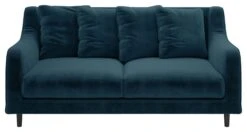 Habitat Swift Velvet 2 Seater Sofa - Blue