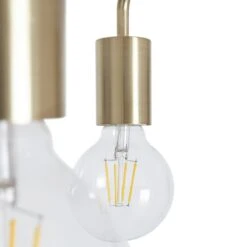 Habitat Rayner Steel 3 Light LED Flush Ceiling Light - Brass -Cooking and dining Shop 9048946 R Z002A