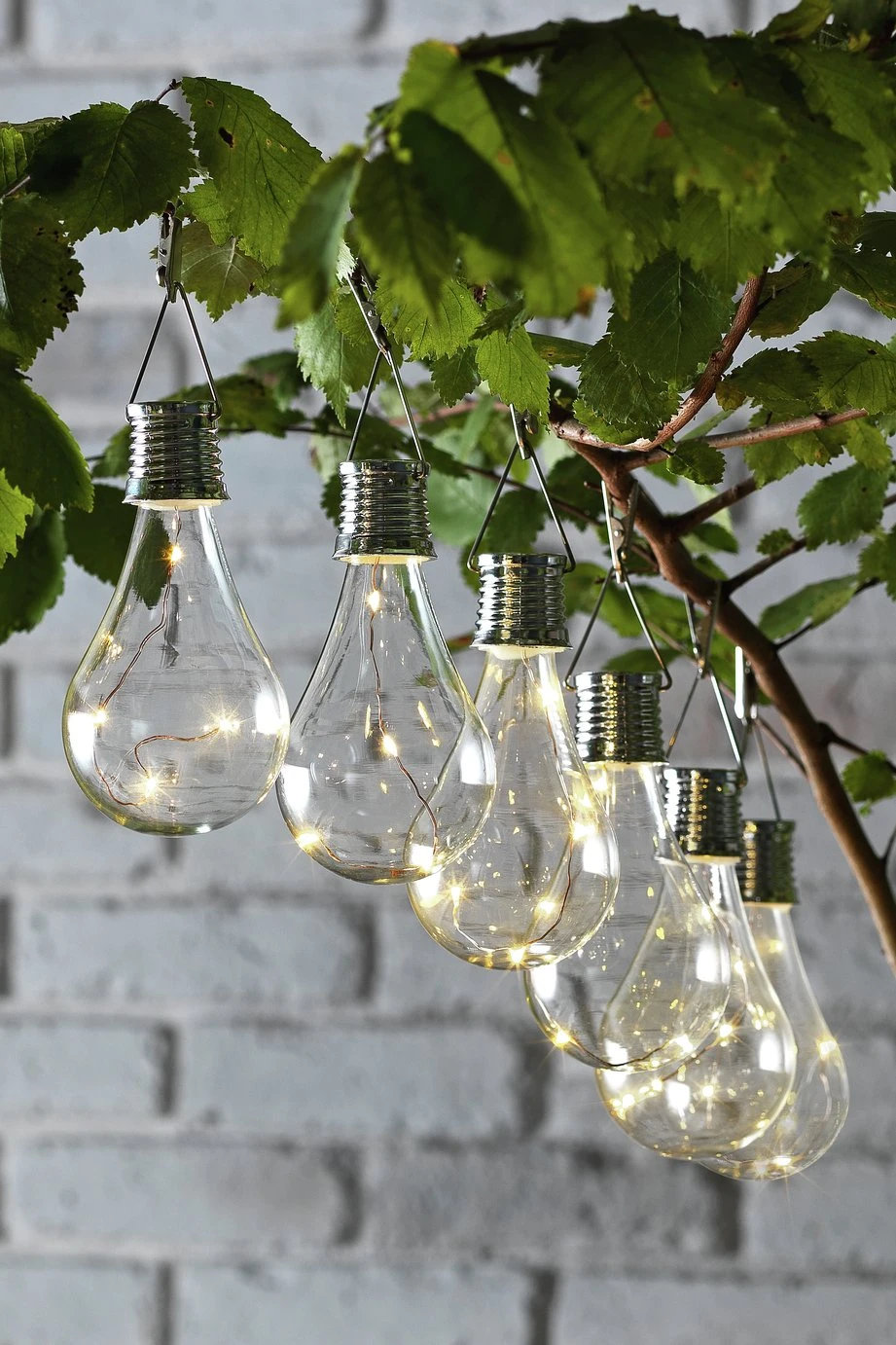 Garden By Sainsbury's Set Of 6 Solar Lightbulb Lanterns 7 Garden By Sainsbury's Set Of 6 Solar Lightbulb Lanterns - Image 7