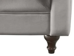Habitat Chesterfield Velvet 3 Seater Sofa - Light Grey -Cooking and dining Shop 9112913 R Z004A