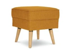 Habitat Callie Fabric Footstool - Mustard Yellow -Cooking and dining Shop 9153374 R Z002A