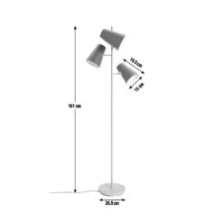 Habitat 3 Light Floor Lamp -Cooking and dining Shop 9168187 R Z001E