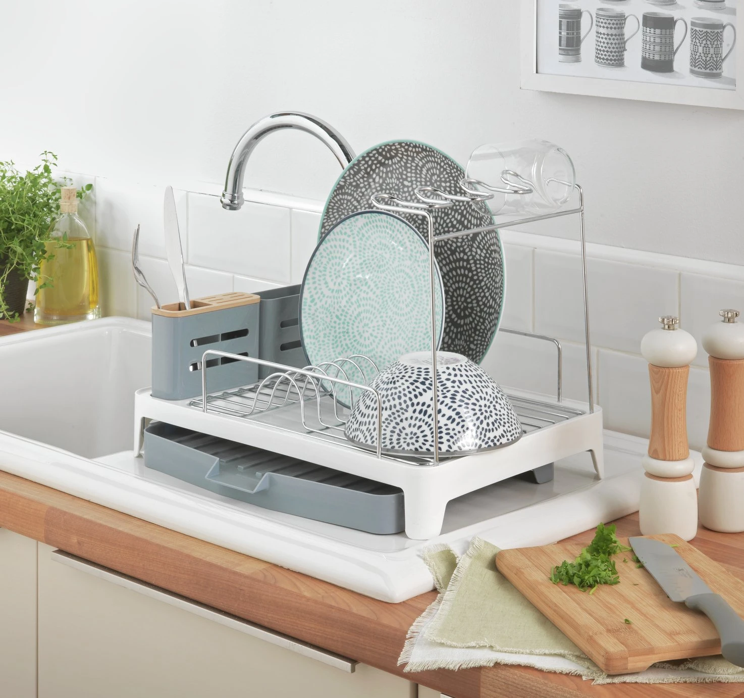 Habitat Dish Drainer - White 2 Habitat Dish Drainer - White - Image 2