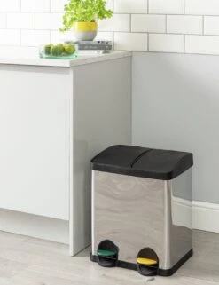 Habitat 30 Litre Twin Compartment Recycling Bin -Cooking and dining Shop 9179406 R Z010C