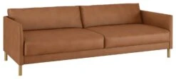 Habitat Hyde 3 Seater Leather Sofa Bed - Tan -Cooking and dining Shop 9185005 R Z009A